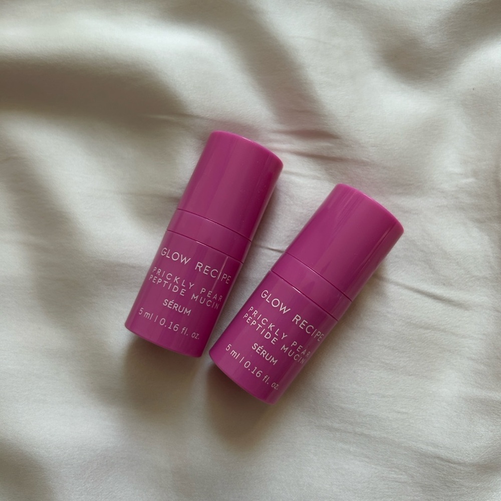 2 pc Glow recipe prickly pear peptide mucin serum